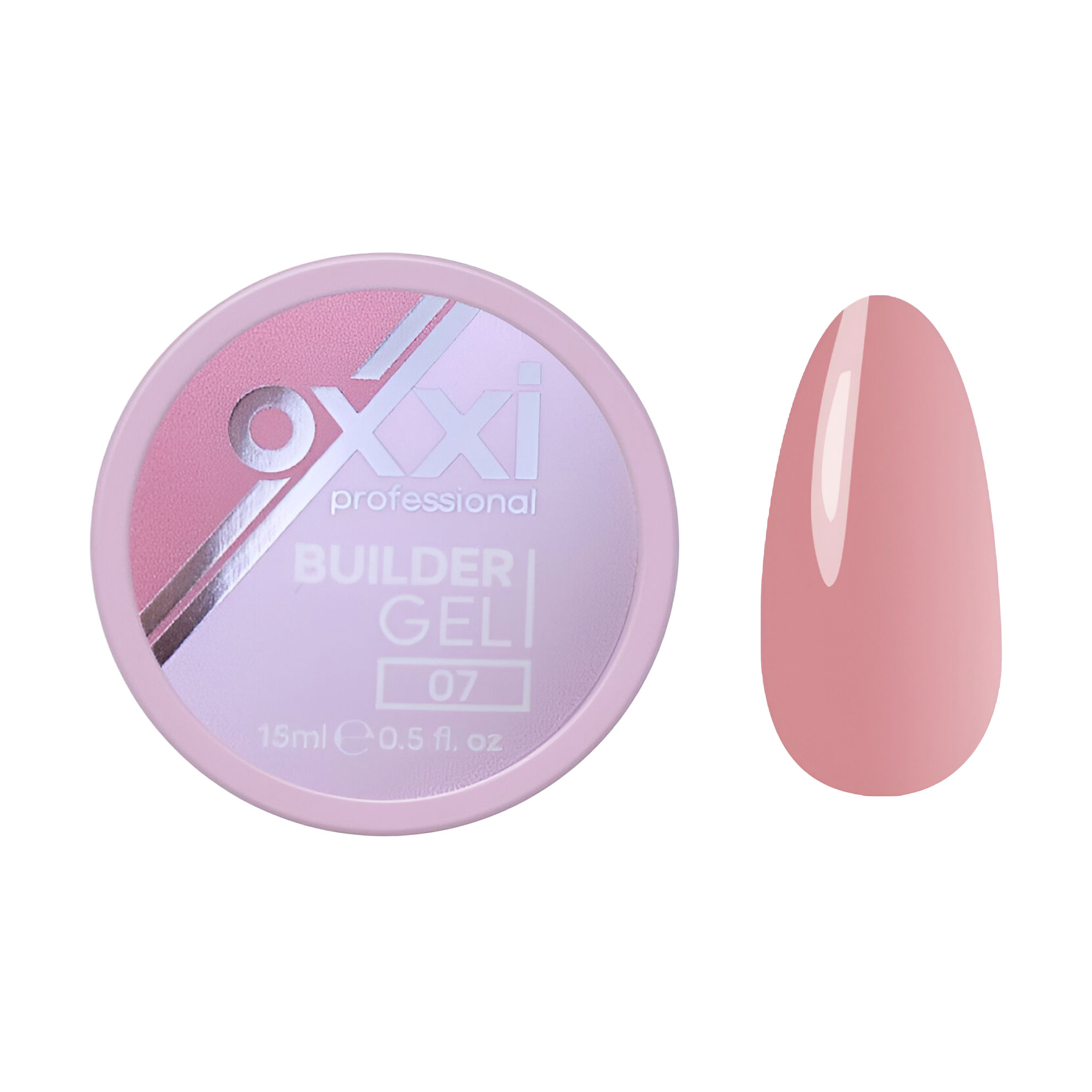 Моделювальний гель для нігтів Oxxi Professional Builder Gel 07, 15 мл